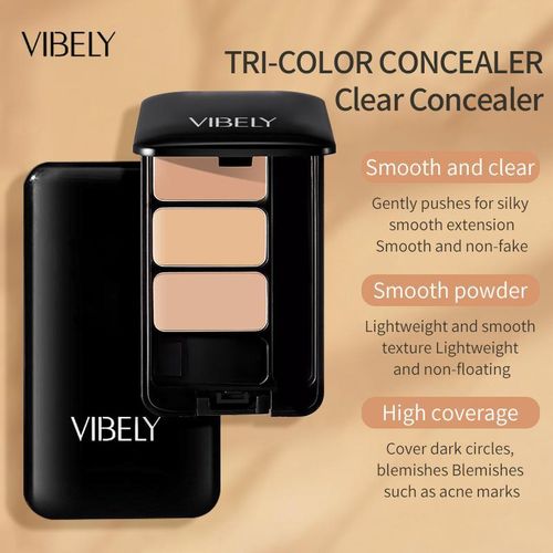 Ce correcteur waterproof trois couleurs peut camoufler les cicatrices d'acné, les cernes et les imperfections, tout en illuminant et en unifiant le teint.