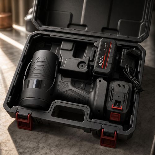 Souffleur Électrique Sans Fil Mukitapul 48VH avec Coffret de Rangement – Souffleur Compact Ultra Puissant pour Jardin, Atelier, Voiture avec 2 Batteries Rechargeables