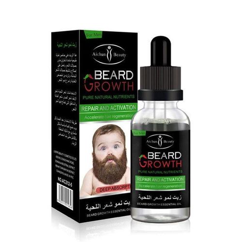 Beard Growth Huile Essentielle Pour La Pousse Plus Rapide Des Barbes.