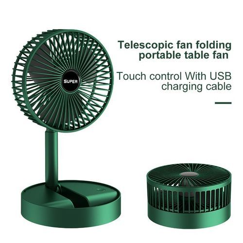 Mini Ventilateur De Sol Télescopique Pliant - Ventilateur Rechargeable USB