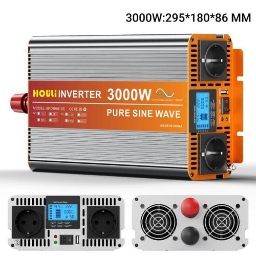 Convertisseur De Tension Onduleur 3000W Avec Sinus Pure