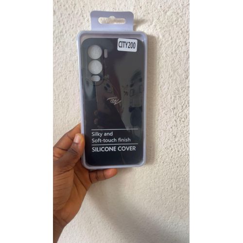 Coque en silicone compatible Itel City 200 - Noir