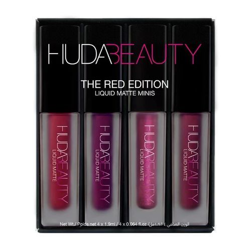 4PcsSet Liquid Lipsticks Matte Lip Gloss SetRed Edition