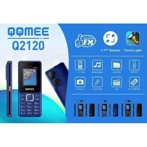 QQMEE Q2120 1.77 Dual Sim Wireless Fm -Noir