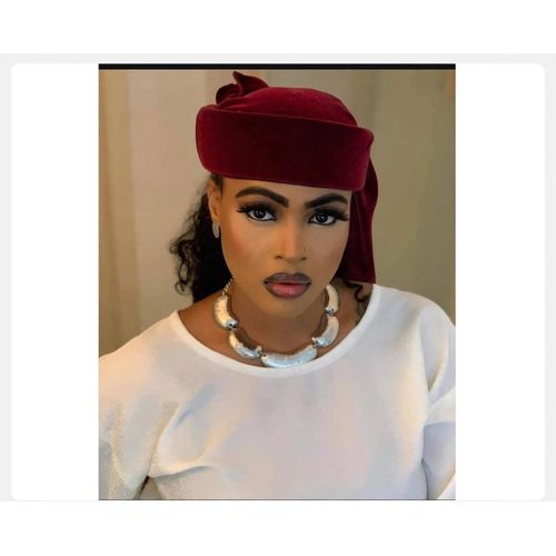 Foulard chapeau-rouge bordeaux