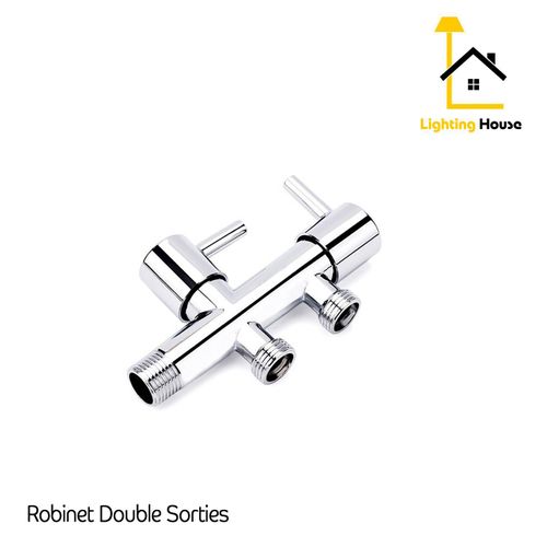 Robinet Double Sorties-Mural-salle de bain, cuisine ...