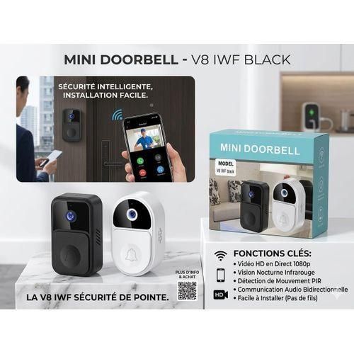 Sonnette Vidéo Intelligente V8 iWF – Sécurité HD et Contrôle Smartphone