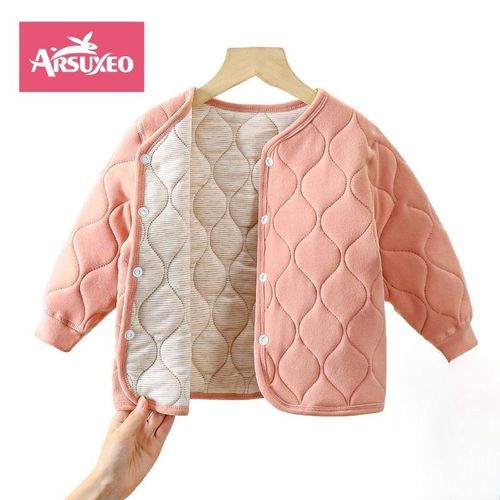 Enfant chaud automne hiver trois couches filles matelassées veste épaissie vêtements de coton vêtements pour enfants