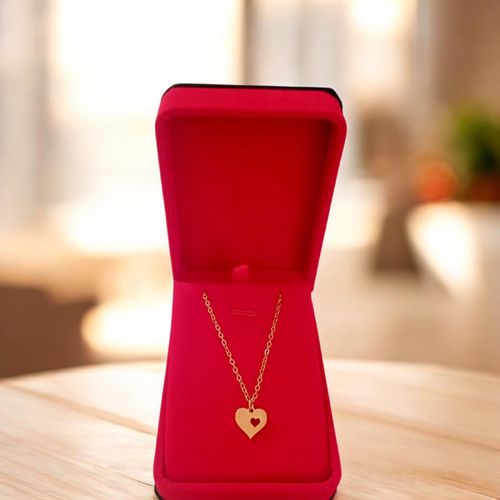 Chaîne Cœur Éternel – Acier Inoxydable Doré