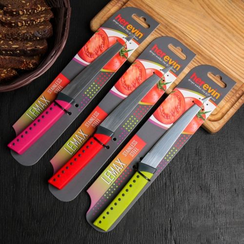 Lot De 2 Couteaux Dentelés Lemax - 21 Cm - Mélange De Couleurs