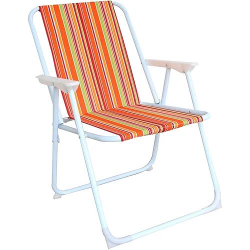chaise de camping multicolore