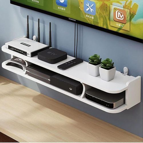 Meuble TV, Buffet TV, Etagères suspendues, Etagère Composants Suspendus pour TV - Etagères suspendues 70 cm utilisées pour Composants TV, Consoles multimédia murales