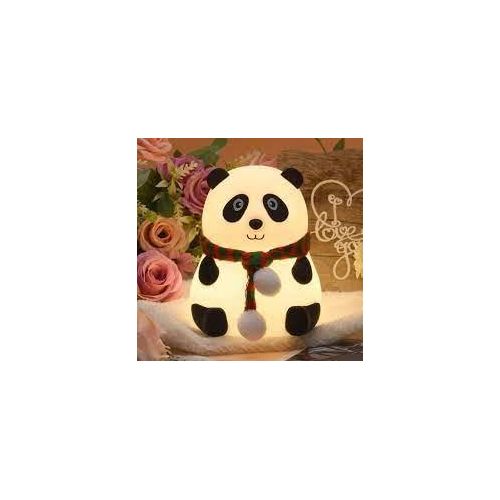 Veilleuse LED Panda pour enfants, en silicone souple avec batterie rechargeable, idéale pour la chambre de bébé et comme cadeau de remerciement.