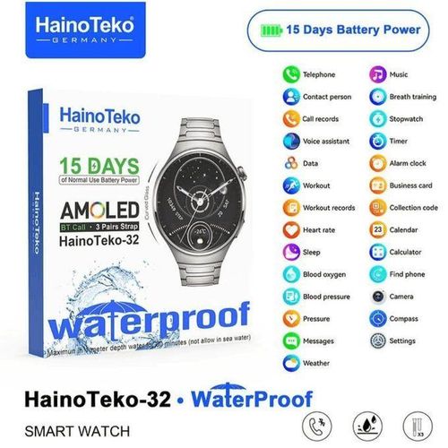 Montre Connectée, Appel, Bluetooth, Grande Autonomie & Résistant à l'Eau