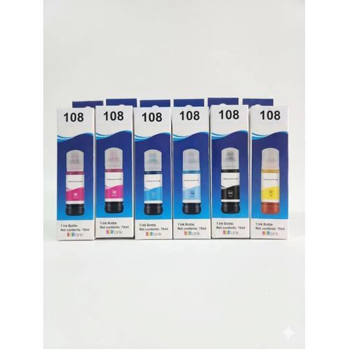 Encre liquide Epson 108- 06 couleurs