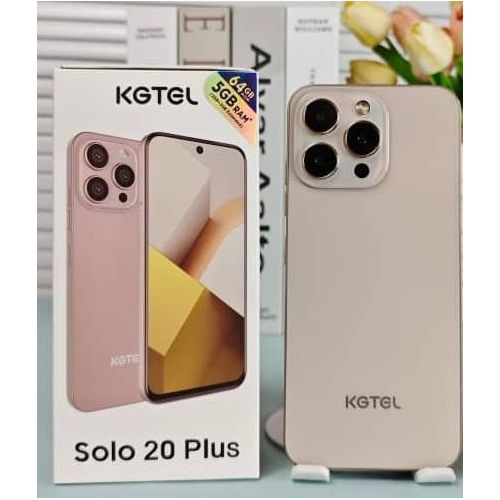 Solo 20plus HD - 6.67 pouces - 3G - Dual SIM - 64GB ROM - 3+2 (5) GO - 5000mAh - système Android - 13MP/8MP - Gold Or (Coque + Antie choc inclus) - 12 Mois Garantie