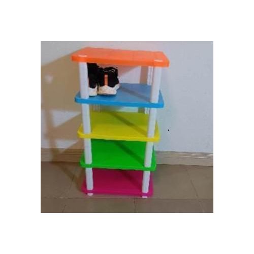 Rangement Chaussure - Étagère à Chaussures à 4 Niveaux - Meuble De Rangement - Plastique