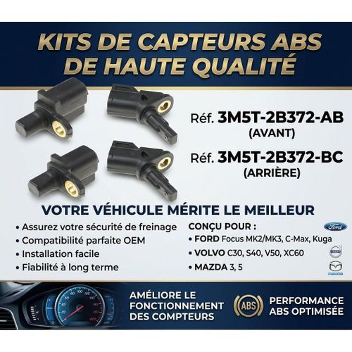 4 Capteurs ABS de vitesse de roue