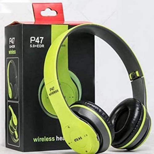Casque Sans Fil Bluetooth P47 Sur Casque Pliable Avec Microphone Stéréo