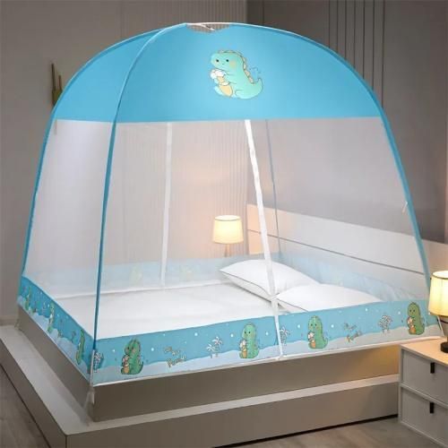 1,5 × 2 mètres Cartoon petit dinosaure yourte moustiquaire maison crypto anti - moustique pliable