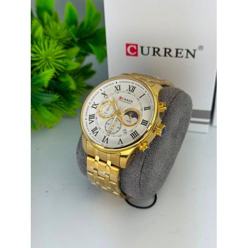 Curren Bracelet De Montre Pour Homme, Date, Affaires, Sous-cadran à Six Aiguilles -