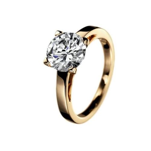 Bague De Fiançailles - Plaqué Or