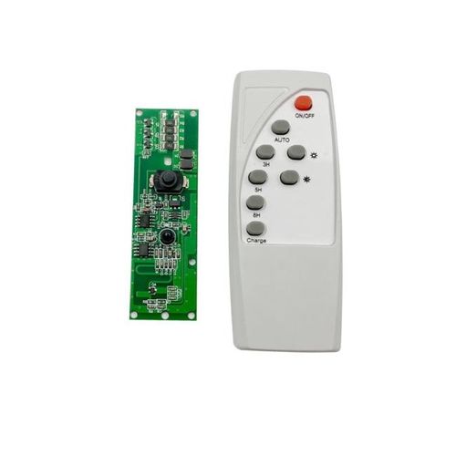 Carte de circuit imprimé pour éclairage solaire avec télécommande, contrôle de la lumière 3,2 V/3,7 V + détection de présence par radar, carte de commande de LED solaire