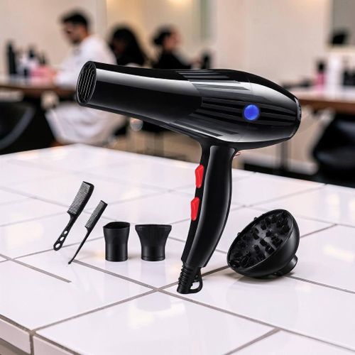 Sèche-cheveux professionnel noir élégant – Performance et précision ultime