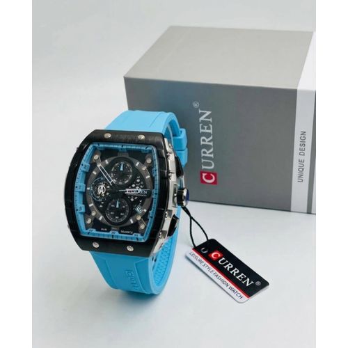 Curren Bracelet De Montre Pour Homme, Date, Affaires, Sous-cadran à Six Aiguilles -