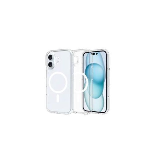 Coque Transparente Magsafe Compatible Pour Iphone 16 Plus Avec Antichoc - Transparent