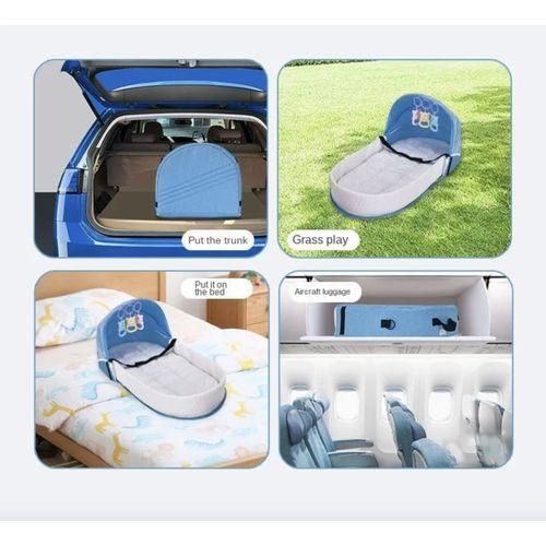Lit Bébé Pliable Portable – Matelas Multifonction Voyage & Maison – Voiture, Avion, Extérieur