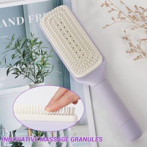 Peigne à Tête Rétractable, Nettoyage Des Cheveux En Un Clic