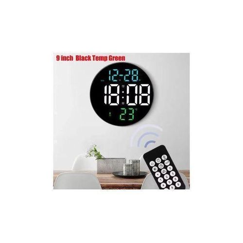 Magnifique Horloge Murale Numérique LED Avec Télécommande, Affichage électronique, Grand écran, Température, Date, Jour, Décoration De Salon