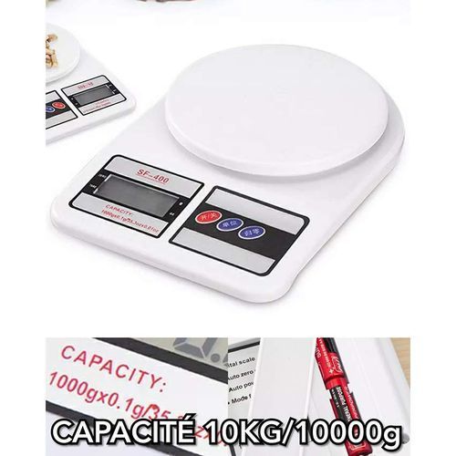Balance Electronique 10kg - Blanc