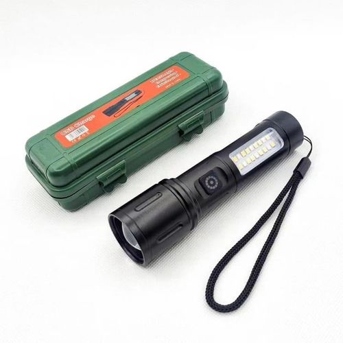 Lampe Torche LED Rechargeable Multifonction avec Boîtier de Rangement