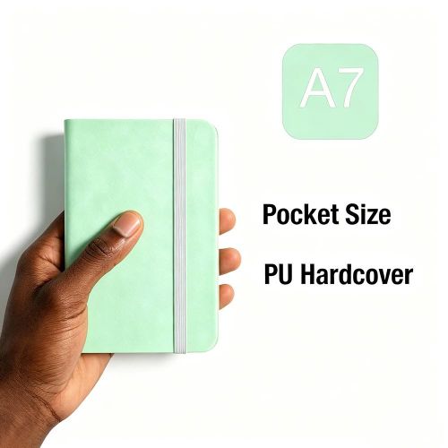 Carnet de Notes & de Journal, Cahier A7 Poche Couverture Rigide PU