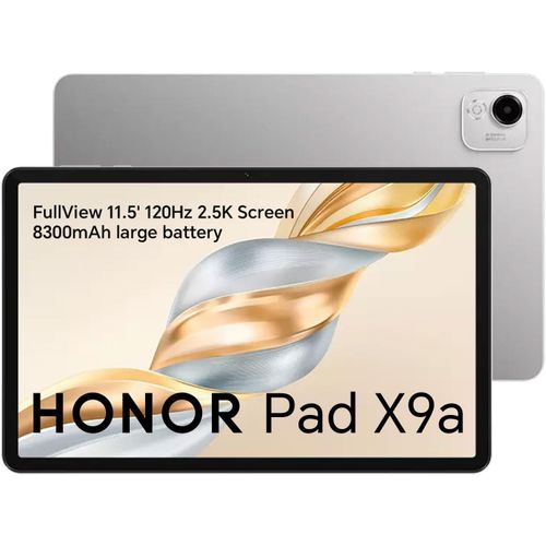HONOR Pad X9a, Tablette Wi-FI 11.5 Pouces, 6Go+128Go, Écran 120Hz FullView, Batterie 8300mAh, 4 Haut-parleurs, Métal Body, Android 15, Gris