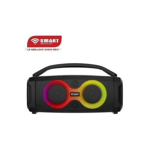 Haut-parleurs Rechargeable-Résistant à l’Eau (STHP-5050E) -100W- 13 Modes D’Éclairage- Bluetooth- Noir- garantie 24 Mois.