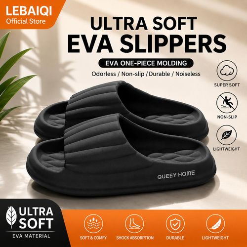 Chaussons à semelle souple en EVA pour hommes et femmes – Sandales de salle de bain antidérapantes