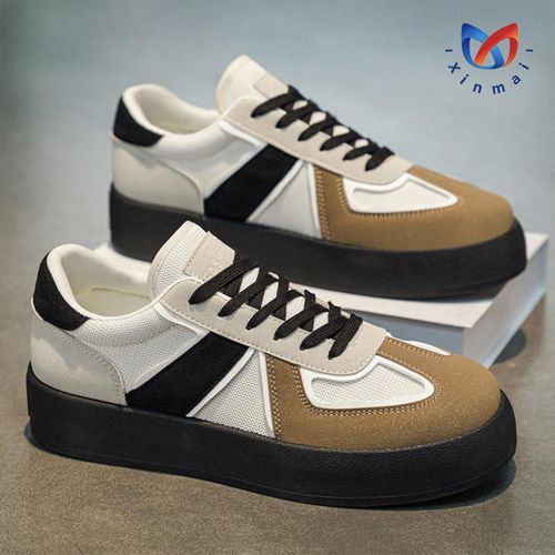 Nouvelles baskets et chaussures de loisirs pour homme, tendance et épurées blanc, noir, marron