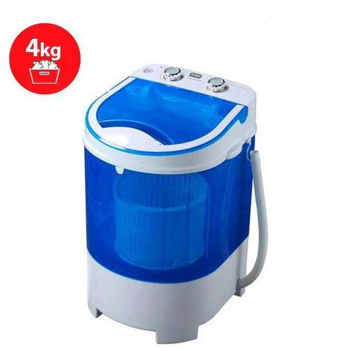 Mini Machine a laver STMLS-4K Semi-Automatique- 4Kg- Lavage et Essorage- Bleu-Blanc-Garantie 12 Mois.