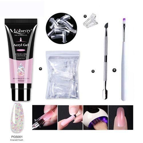 Kit D'outils D'extension De Cristal Pour Nail Art
