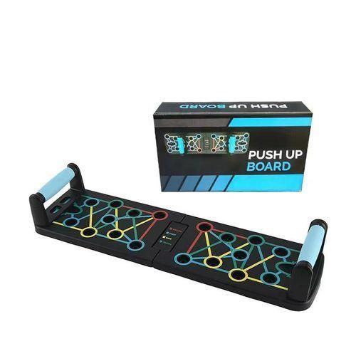 Planche de Push-Up Multifonction Pliable avec Poignées Antidérapantes