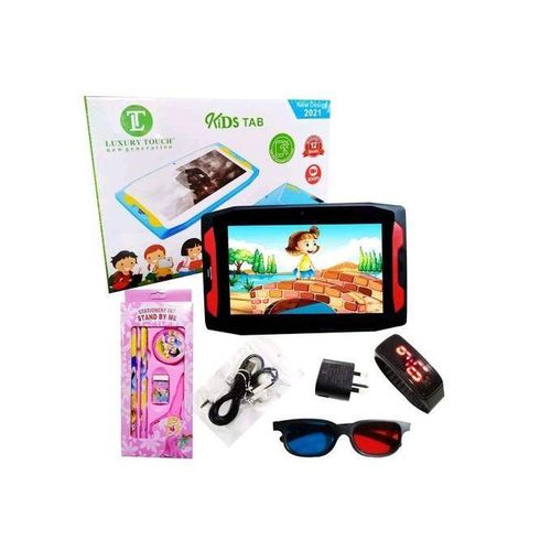 Tablette Educative enfant, 7 pouces Android 10, 6Go de RAM, 128Go de ROM, Bluetooth, Wi-Fi, double caméra, contrôle parental - KIT a l'intérieur