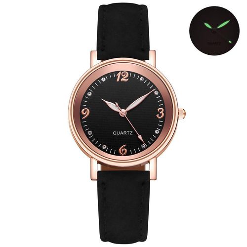 Montre pour femme lumineuse - Noir