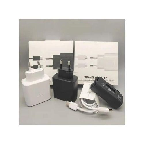 Chargeur Ultra Rapide 45W (Type C), noir, Compatible Tout Téléphone De Type C Samsung, Xiaomi, Tecno, Infinix...
