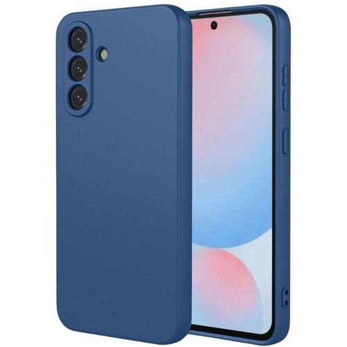 Coque En Silicone Compatible Samsung Galaxy A56 Avec 1 Antichoc - Bleu