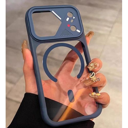 Coque Arrière Magsafe Compatible Pour Iphone 12 - BLEU