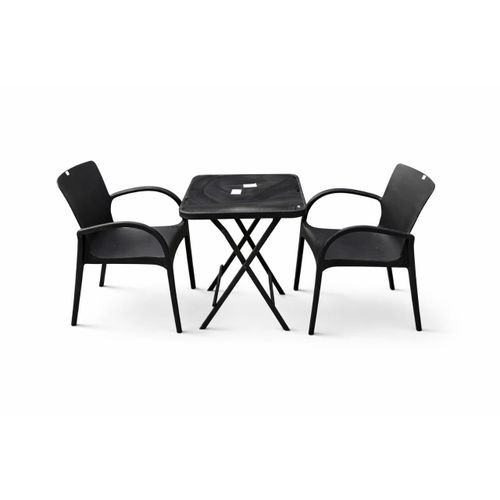 Table Pliante Vitré plus 2 Chaises