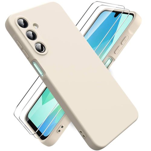 Coque En Silicone Samsung Galaxy A16 + 2 Antichoc 5D - Blanc
